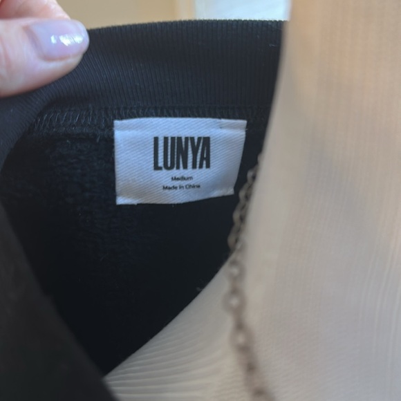 Lunya Silk Sweats, Includes Black Sweatshirt & Joggers, Medium, Like New - Picture 8 of 12